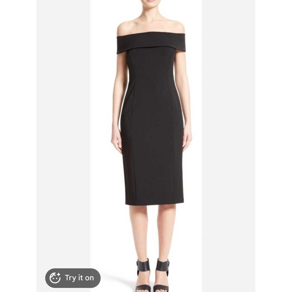 LAFAYETTE 148 NEW YORK jersey off the shoulder dress- Black size 4